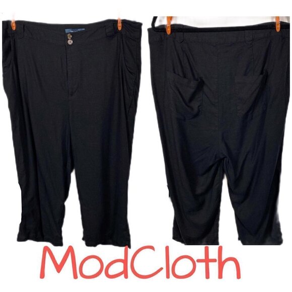 ModCloth linen pants - Picture 1 of 10